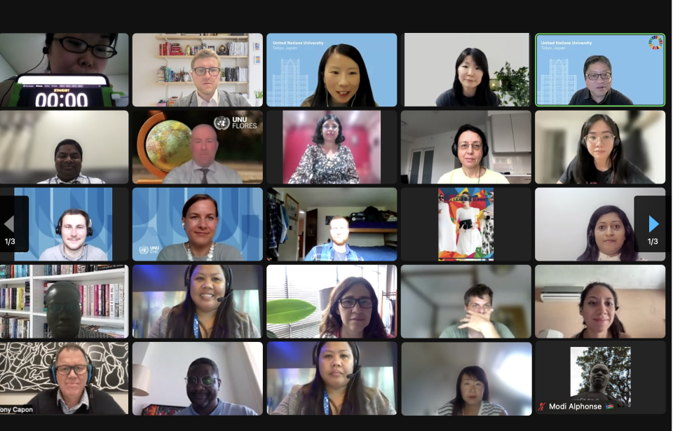 Screenshot of World Water Week 2023 online session Screenshot of World Water Week 2023 online session